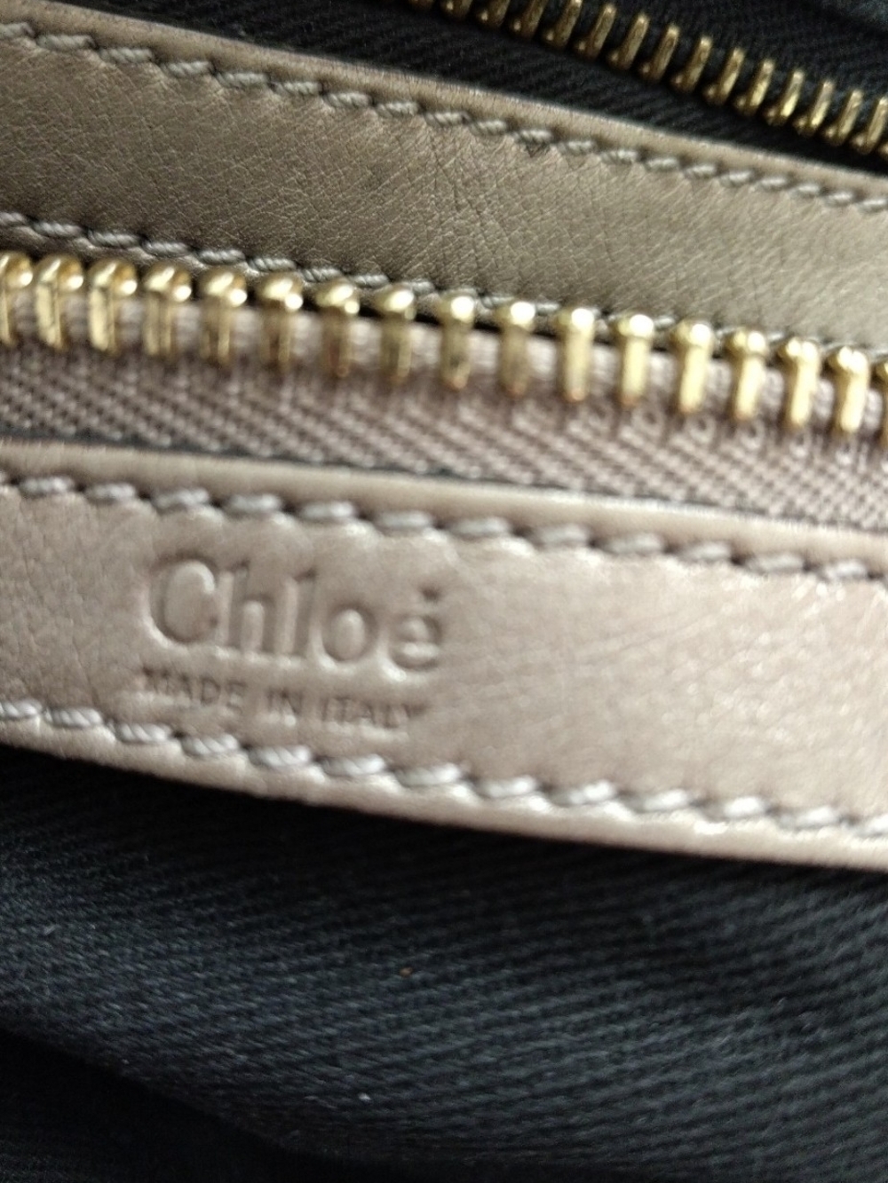 Black Chloe Bay Leather Satchel with Gold Hardware - Picture 8 of 11